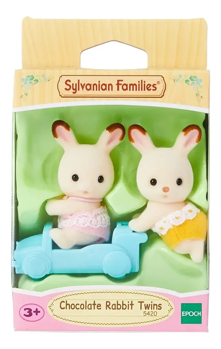 Sylvanian Families Gemeos Coelho Chocolate