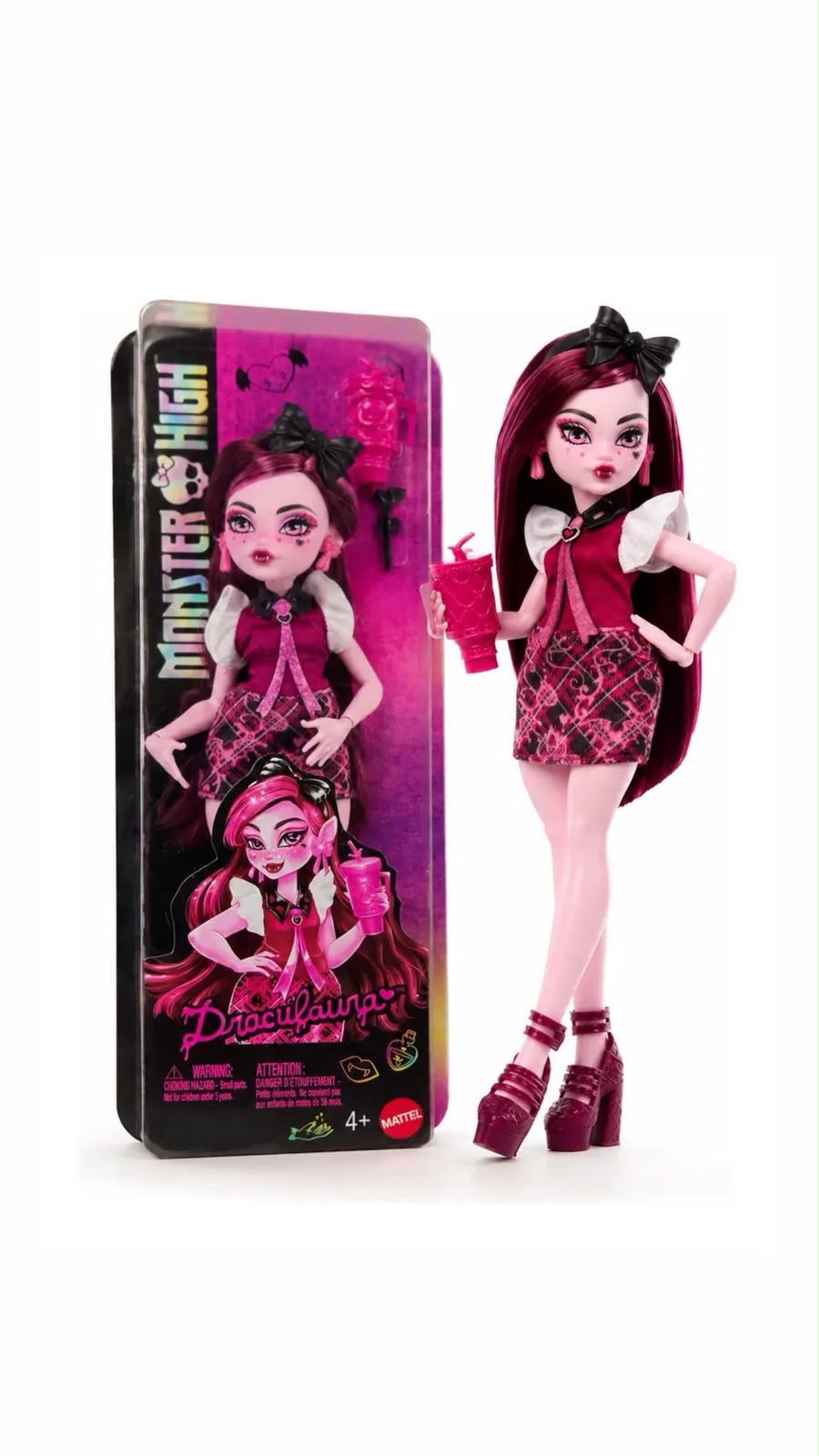 Boneca Monster High - Draculaura Com Copo - Mattel