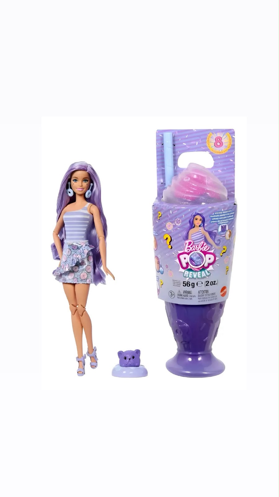 Barbie Pop Reveal Doll - Sweet Surprises Cupcakes